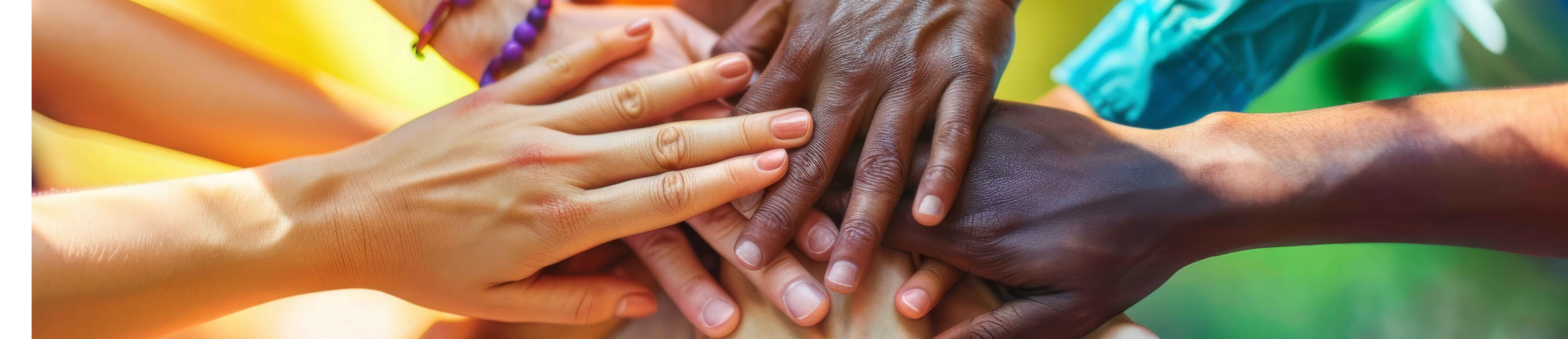 maraming kamay na tumatawid